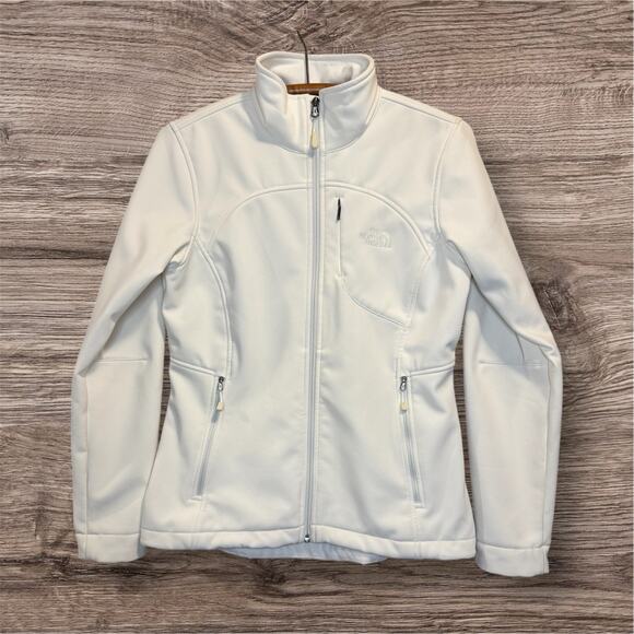 The North Face Jacket Women’s Off-White Size Medium Full Zip, Zippered Pockets - Picture 1 of 16